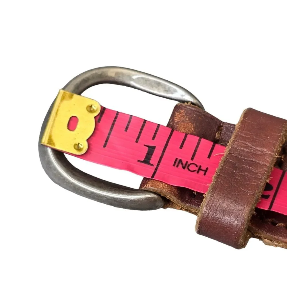 Fossil Women's Brown Gold Skinny Braided Belt
